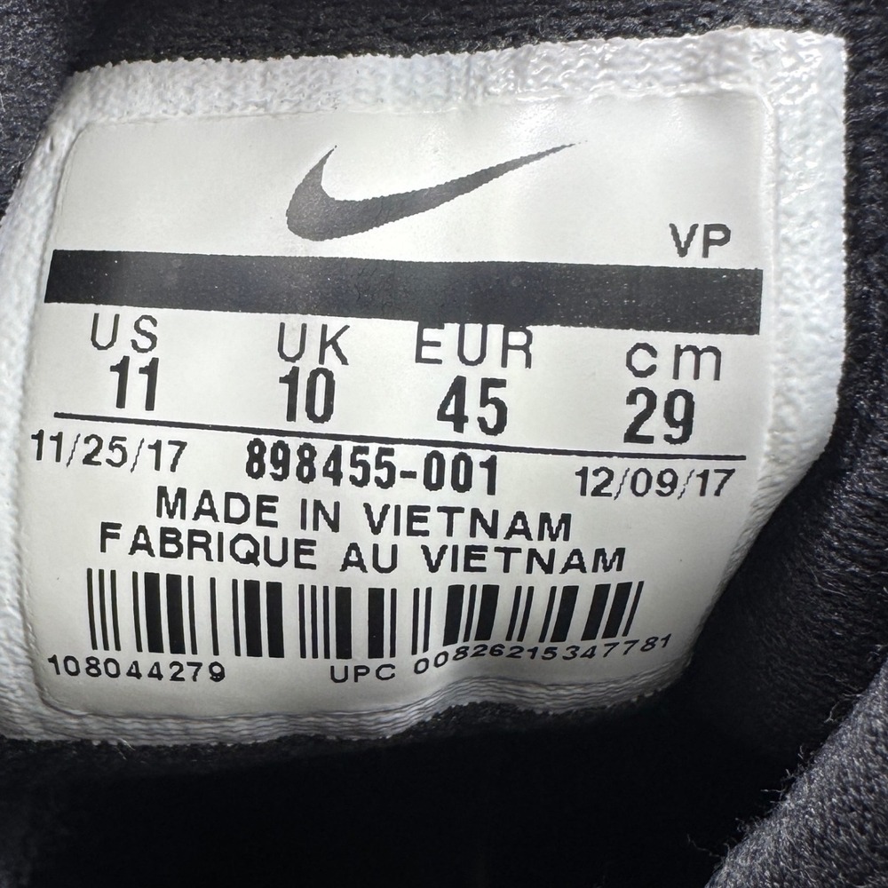 Nike Air Precision Basketball Shoes Mens Size 11 Black White High Top Sneaker - Picture 12 of 16